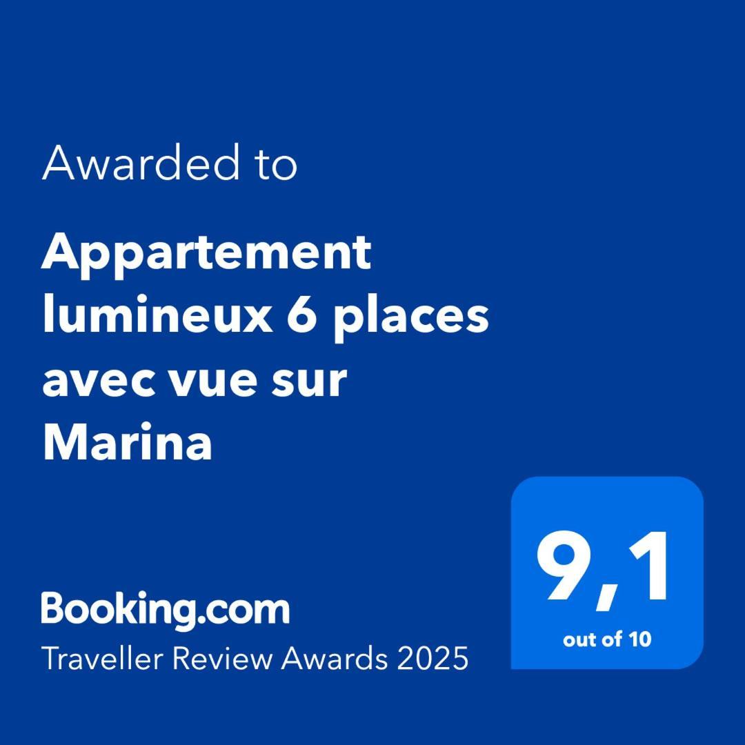 Appartement Lumineux 6 Places Avec Vue Sur Marina Mandelieu Esterno foto